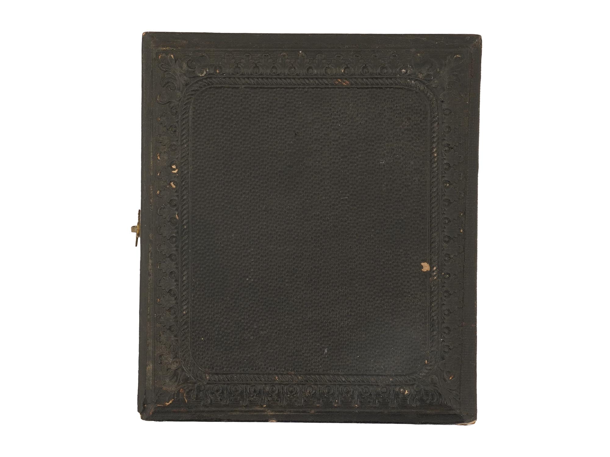 ANTIQUE AMERICAN THERMOPLASTIC PHOTO CASE TINTYPE PIC-1